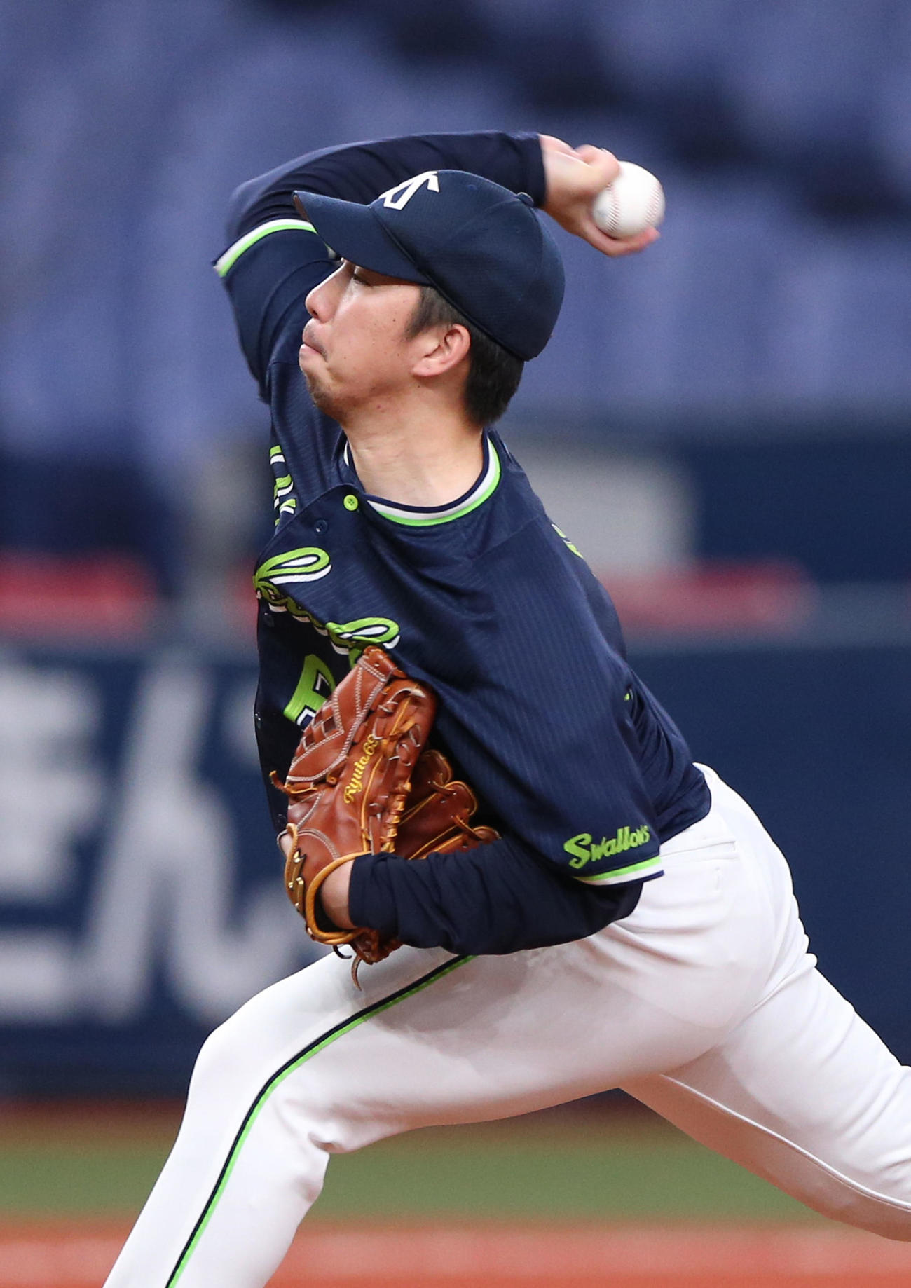 オリックス対ヤクルト3回戦　6回、ヤクルト3番手で登板の今野龍太（撮影・上山淳一）