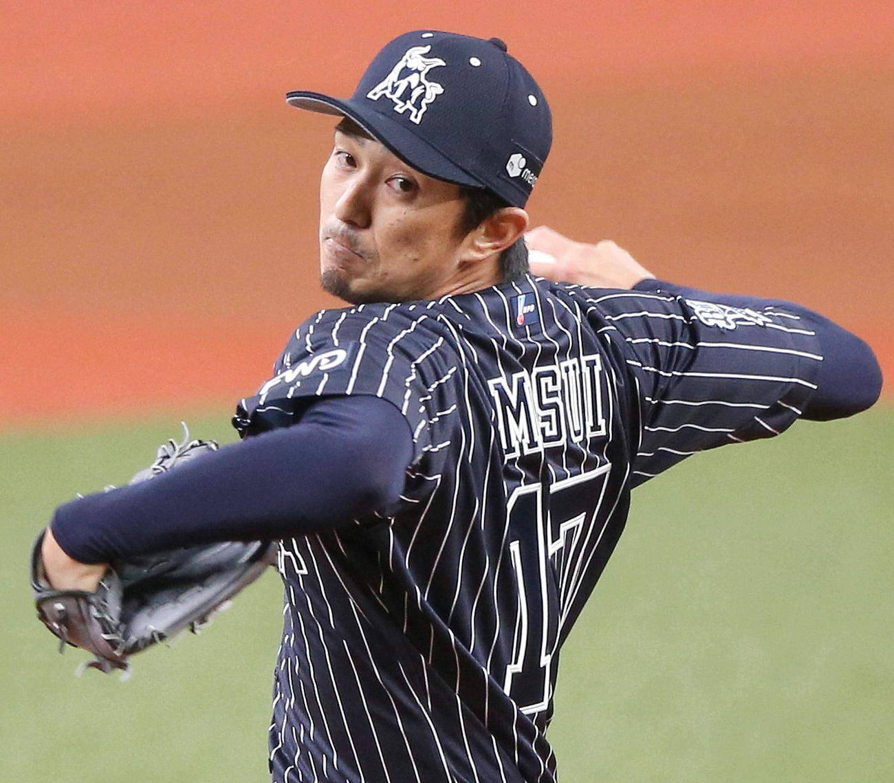 オリックス対ヤクルト　オリックス先発の増井（撮影・上山淳一）