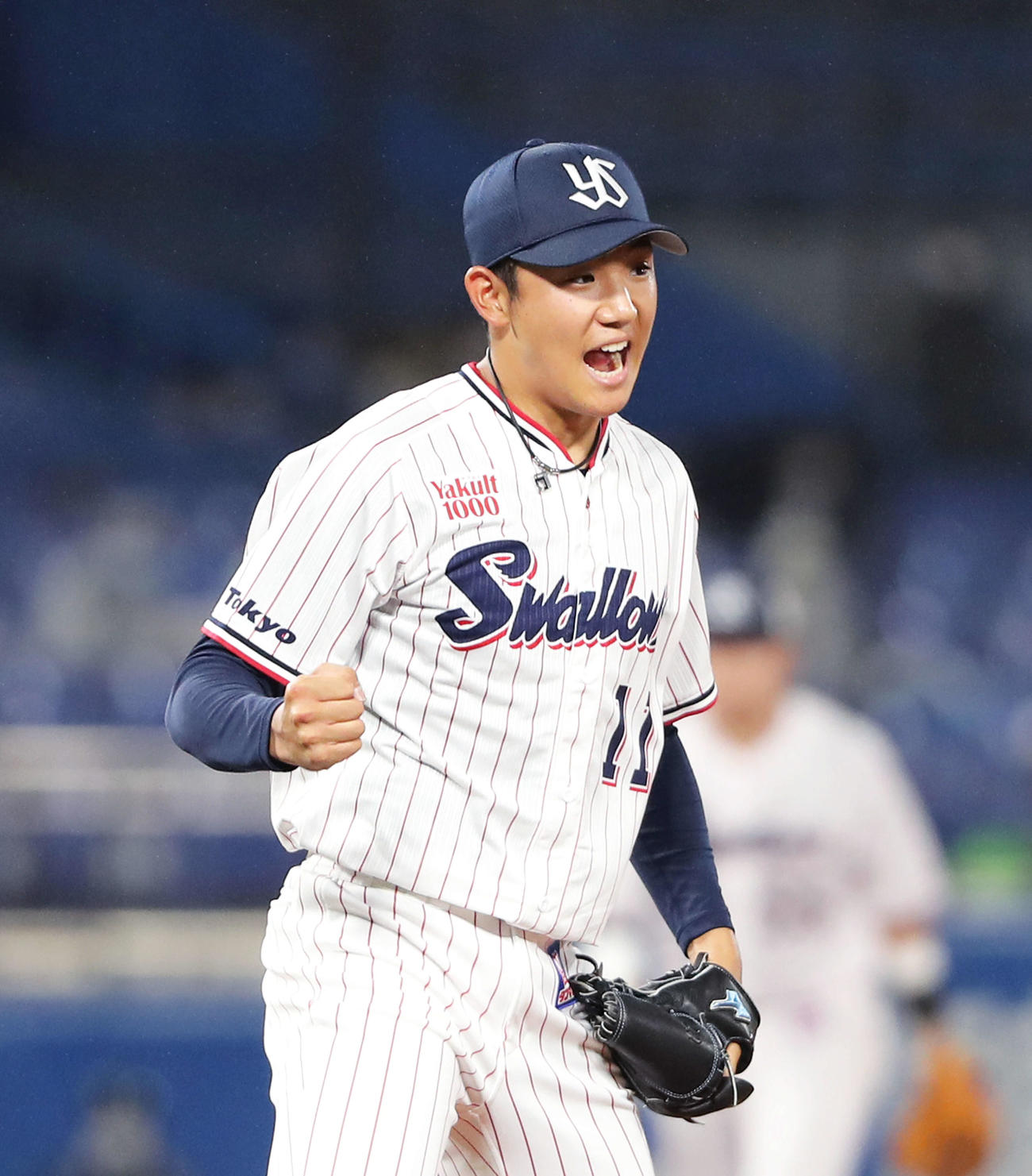 ヤクルト奥川恭伸（2021年5月27日撮影）