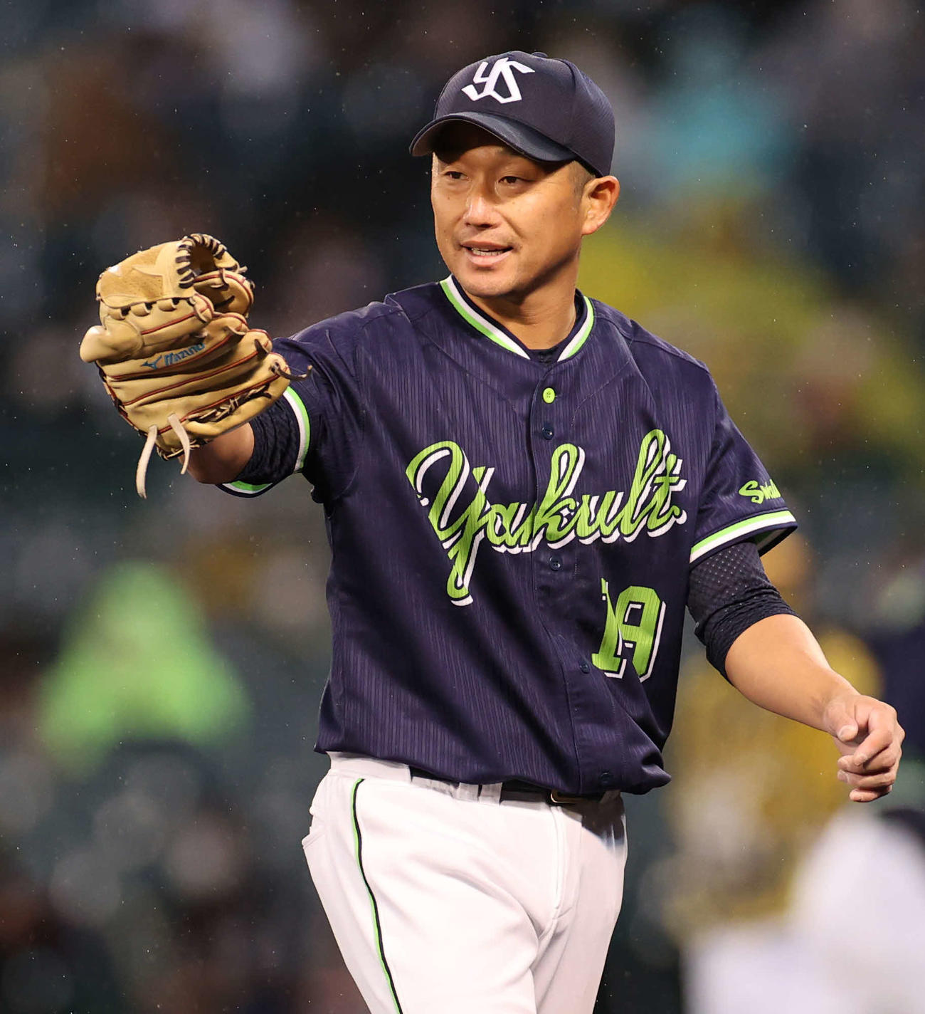ヤクルト石川雅規（2021年4月16日撮影）