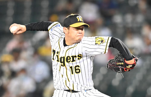 阪神対オリックス　阪神先発の西勇（撮影・前岡正明）