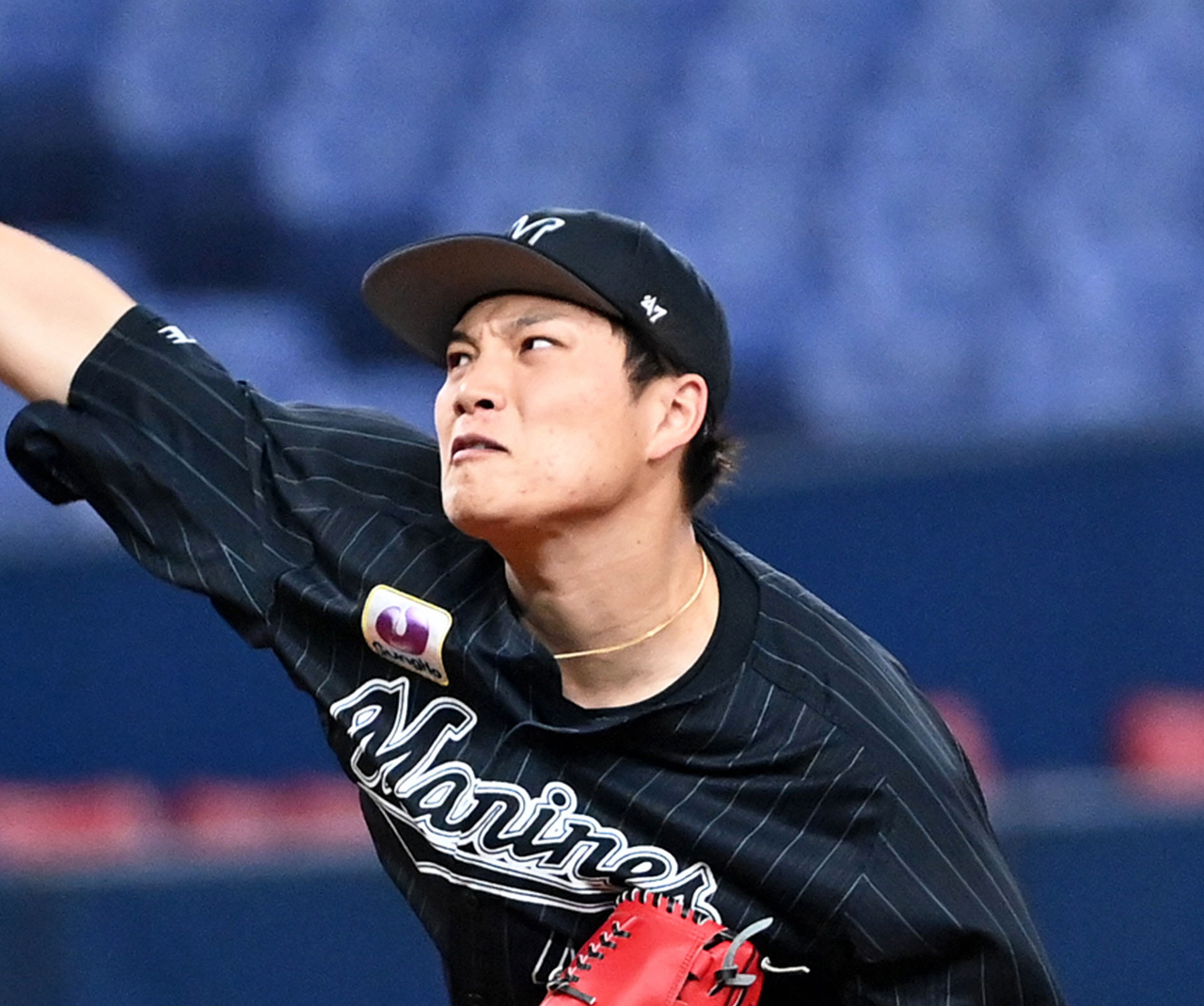 ロッテ岩下大輝（2021年5月19日撮影）