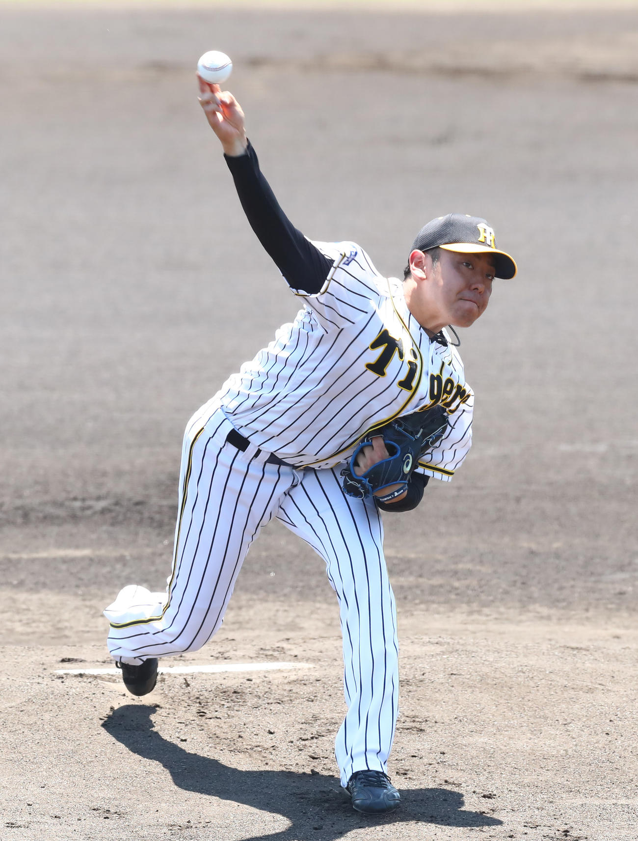 オリックスとの2軍戦に先発した小川は6回途中1失点の好投を見せる（代表撮影）