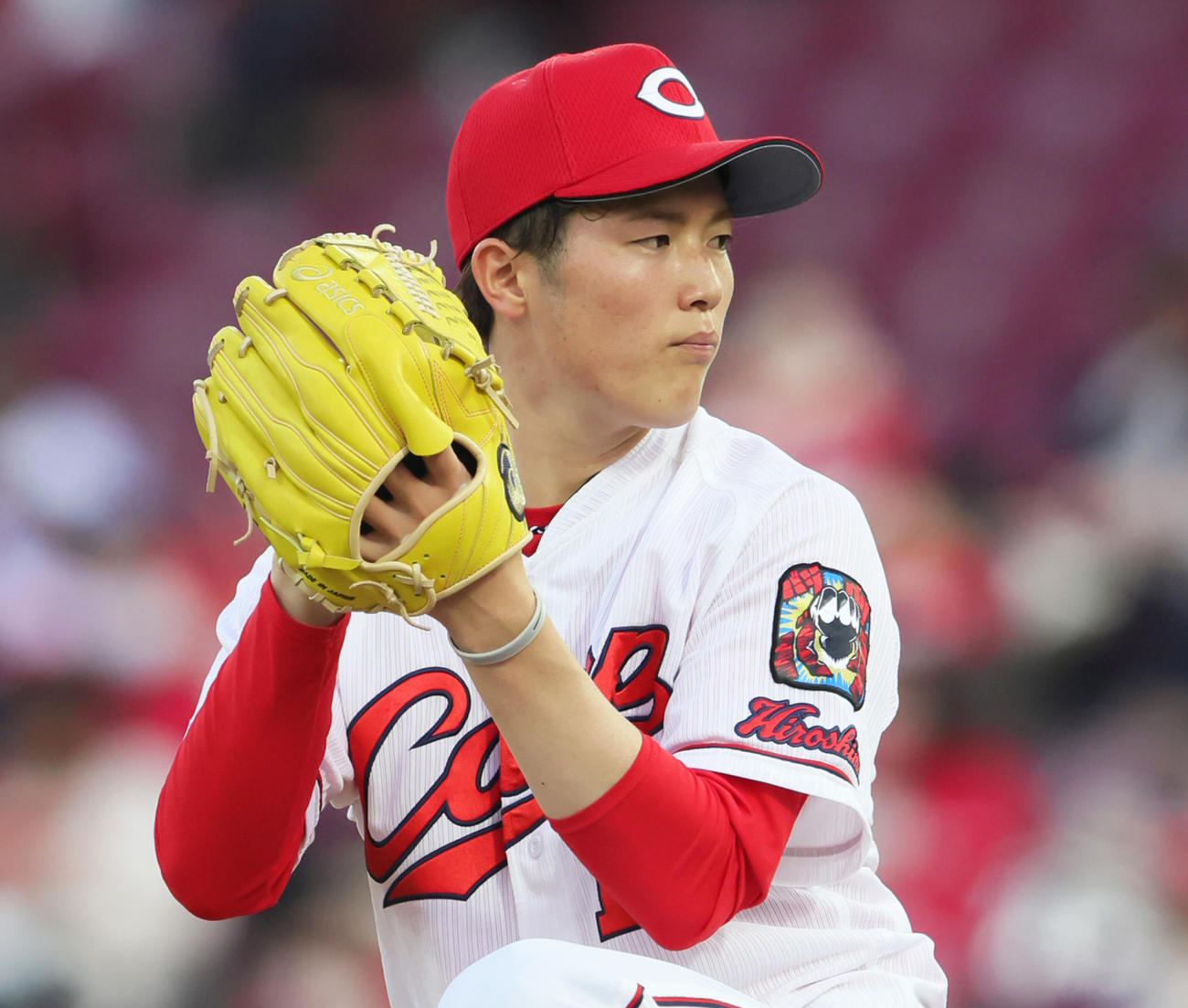 広島森下暢仁（2021年5月3日撮影）