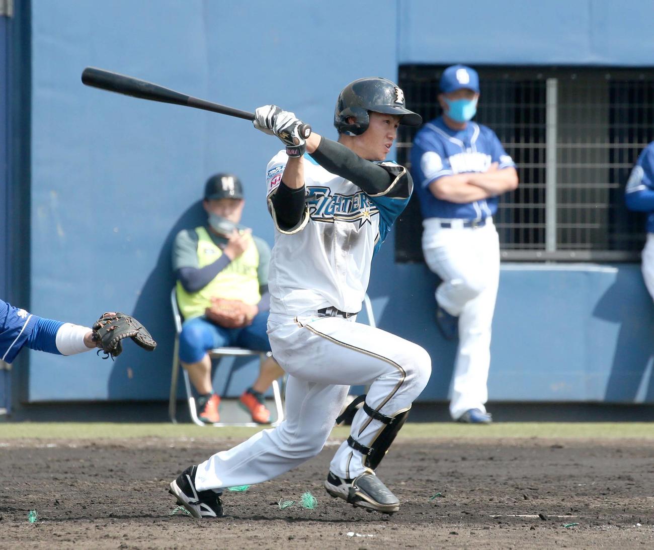 日本ハム細川凌平（2021年2月24日撮影）