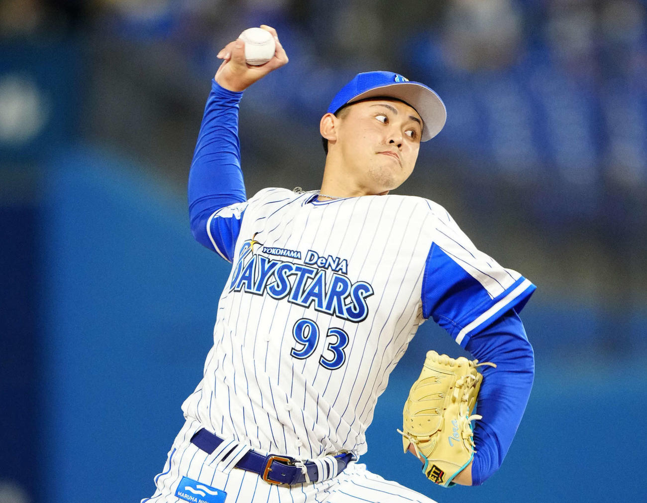 DeNA対ソフトバンク　力投するDeNA先発の中川（撮影・江口和貴）