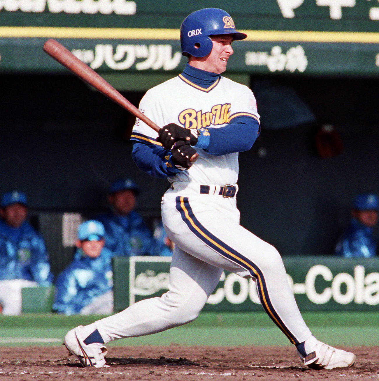 96年４月、オリックス対西武２回戦　Ｄ・Ｊ（ダグ・ジェニングス）打撃フォーム