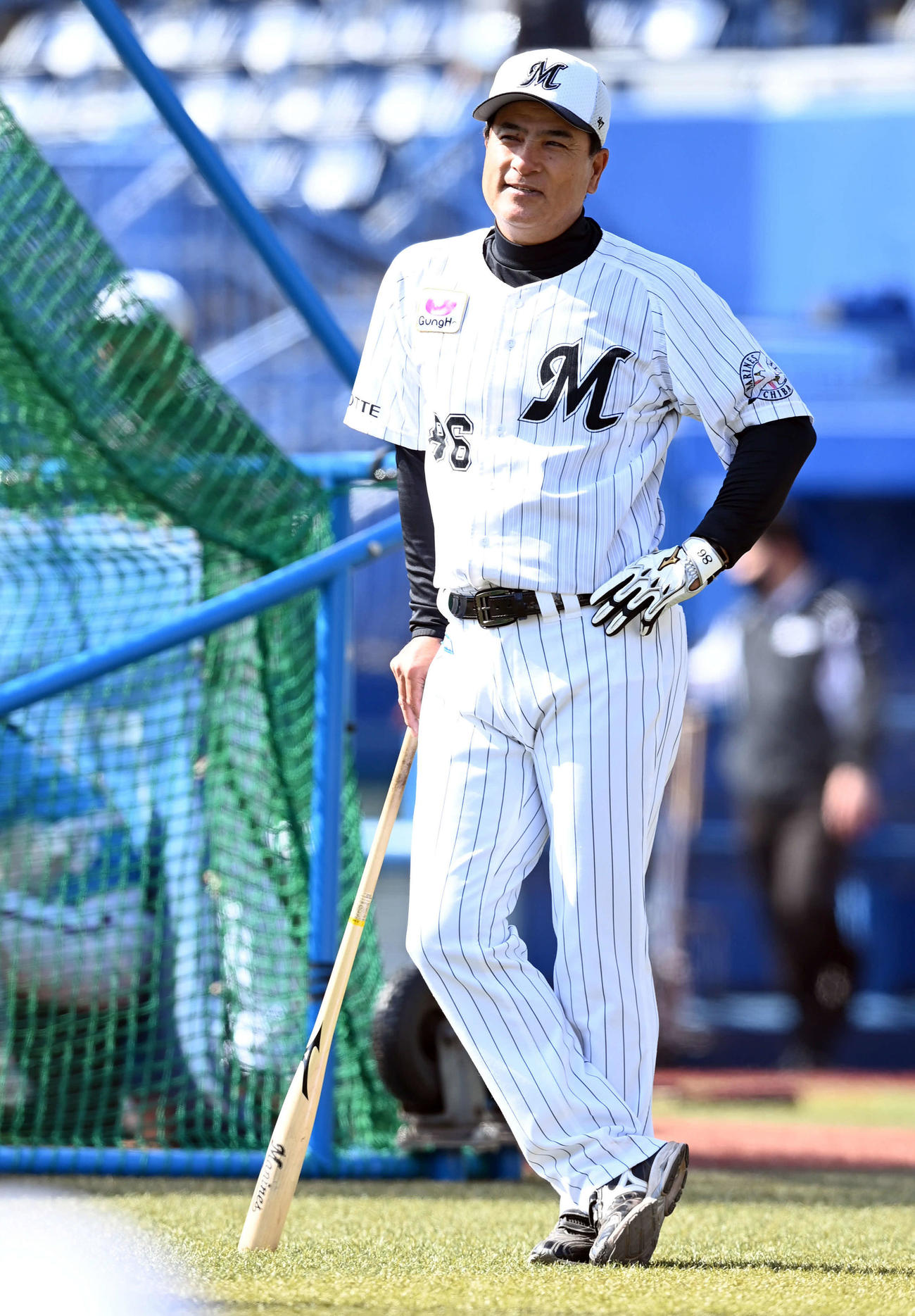 ロッテ森脇コーチ（2021年4月20日撮影）