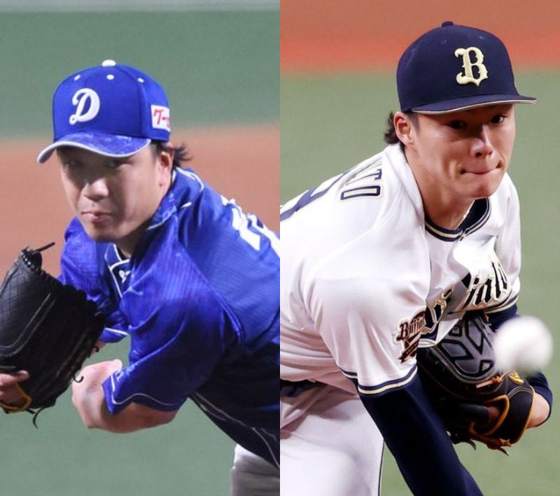 先発予定の大野雄大と山本由伸