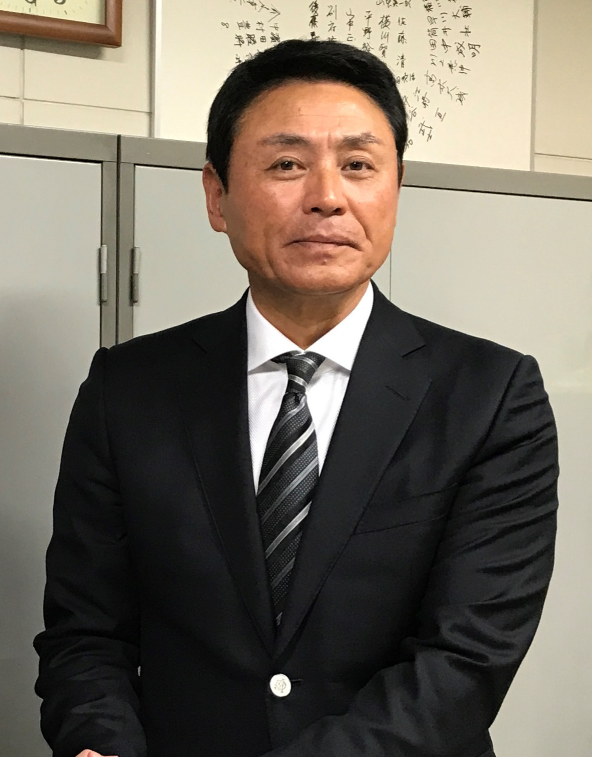 大学日本代表の監督の留任が決まった九産大・大久保監督（19年11月13日撮影）