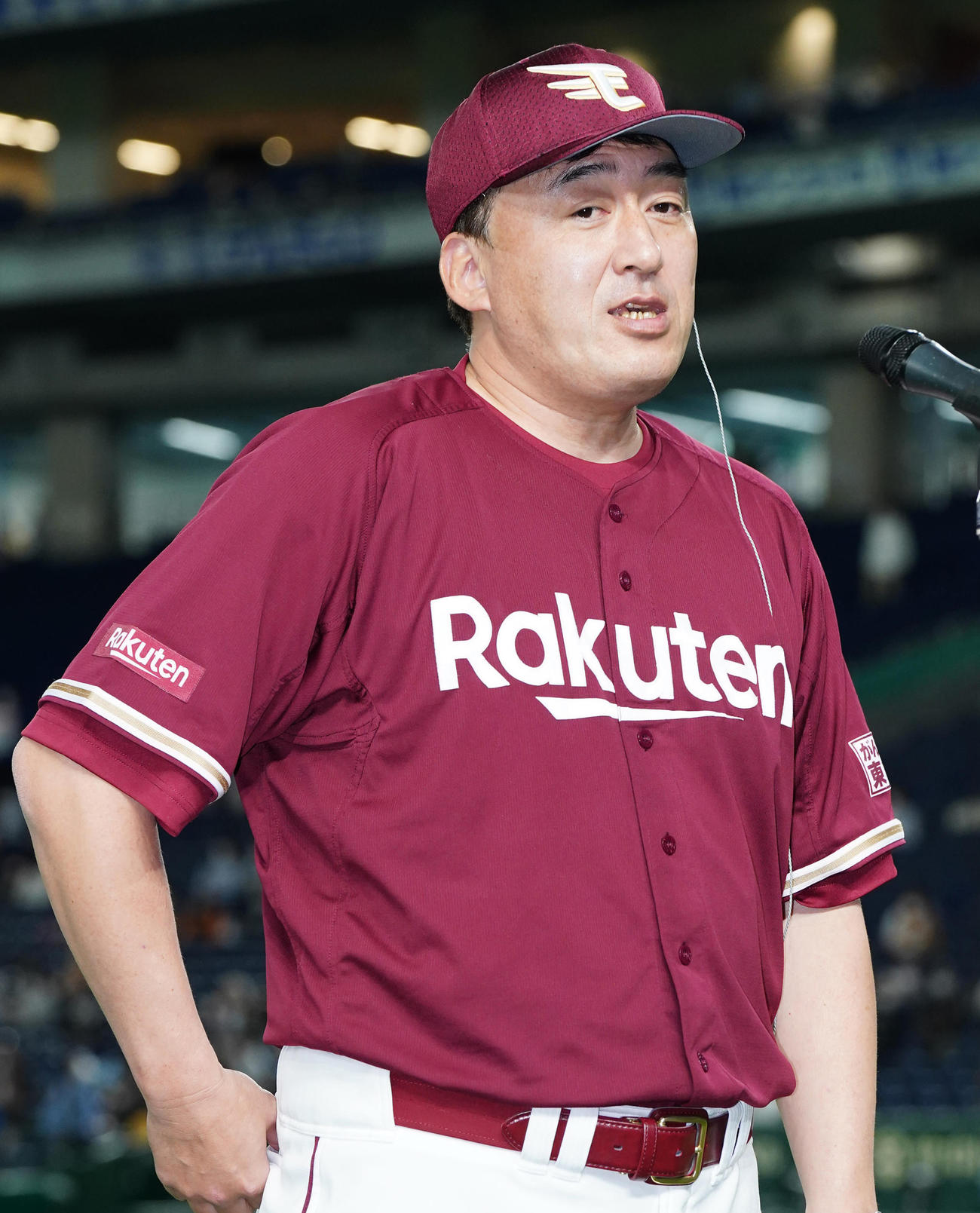楽天石井GM兼監督（2021年5月27撮影）