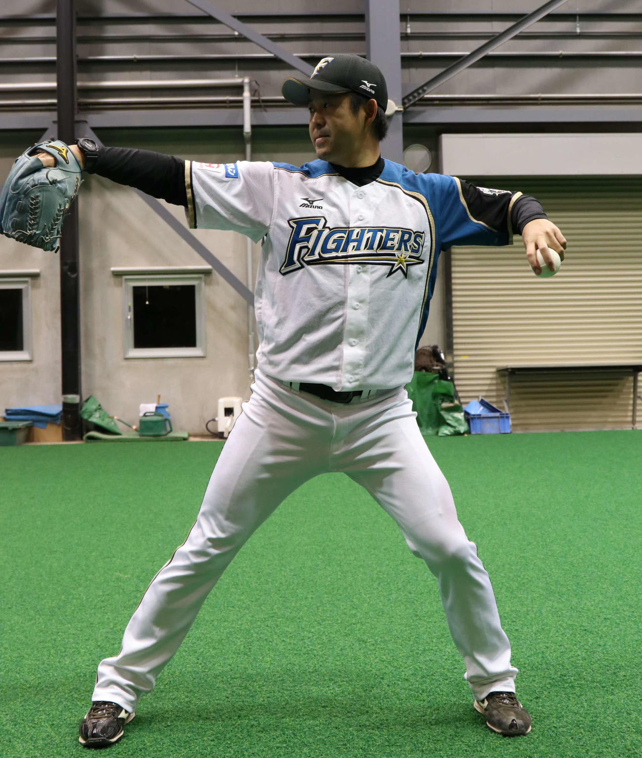 ファイターズ・ベースボールアカデミー須永英輝コーチ（2018年11月26日撮影）