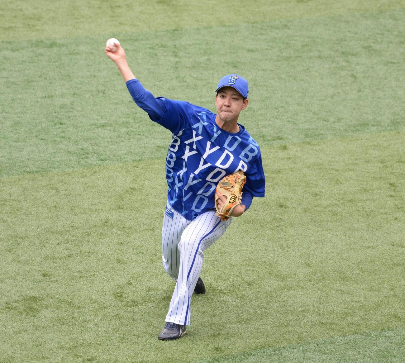 DeNA平良拳太郎（2021年4月5日撮影）