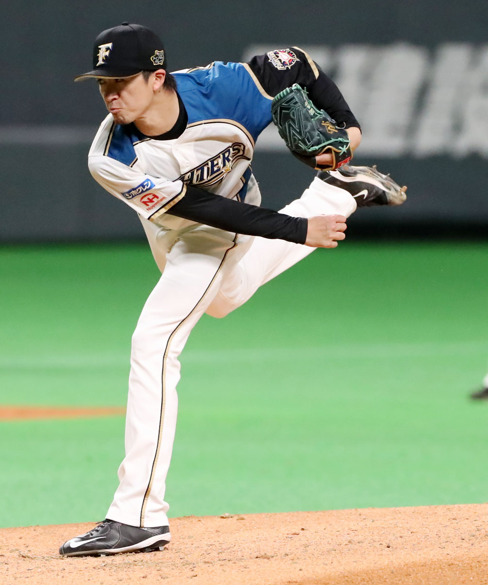 日本ハム対阪神　阪神戦に先発する上沢（撮影・加藤哉）