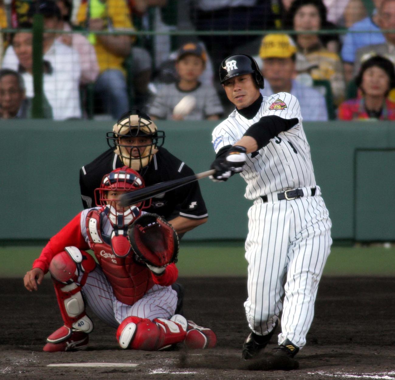 阪神在籍時の町田公二郎氏（05年5月撮影）