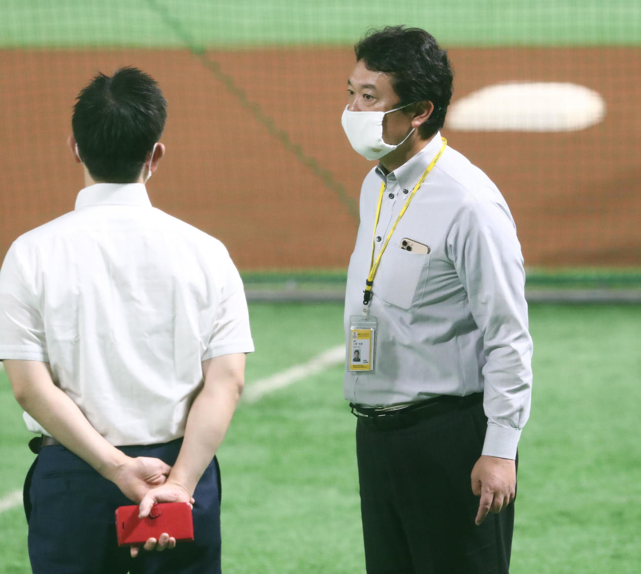 ソフトバンク三笠杉彦取締役GM（2020年8月3日撮影）