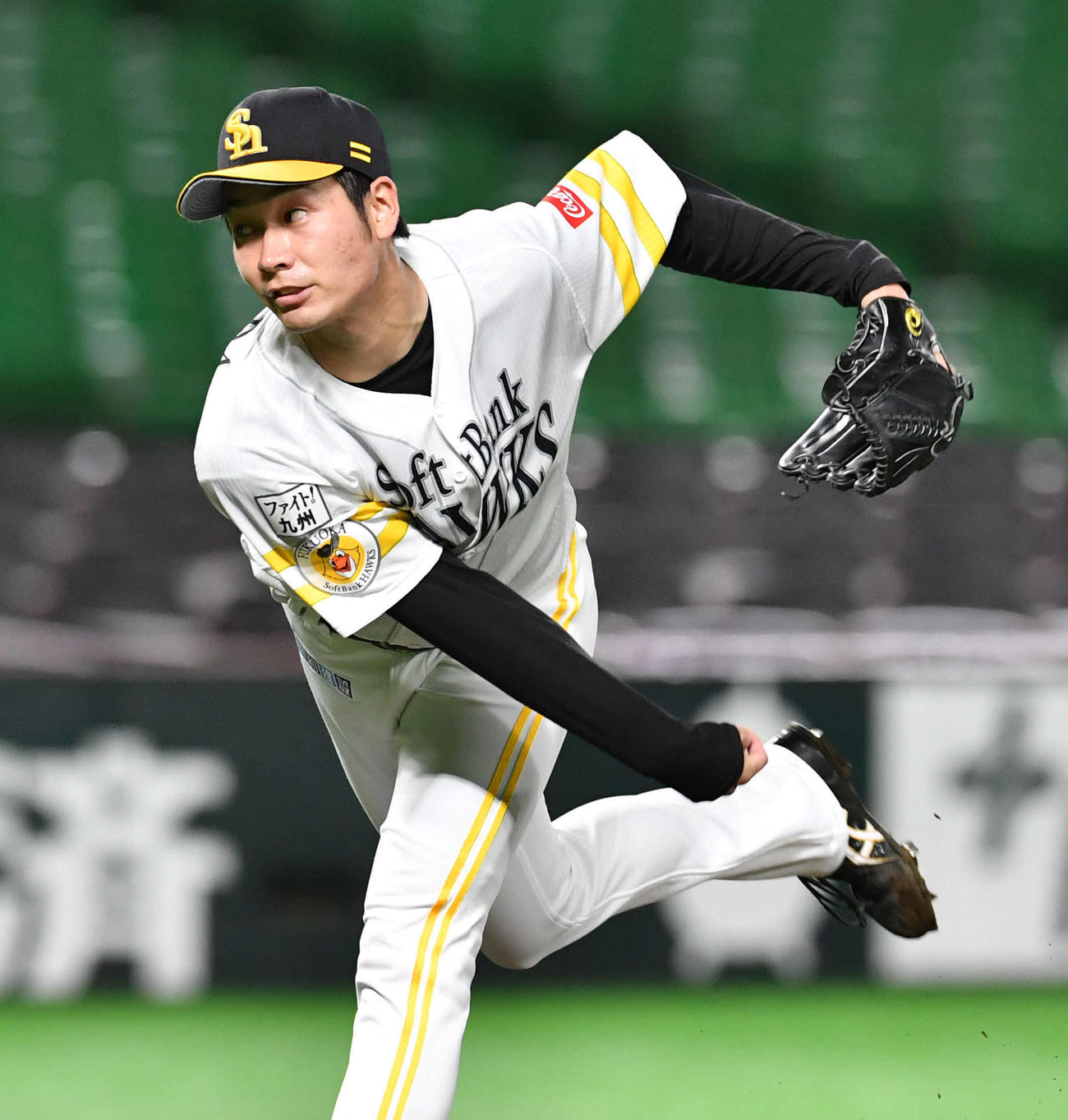 ソフトバンク対広島　ソフトバンク先発の武田（撮影・岩下翔太）