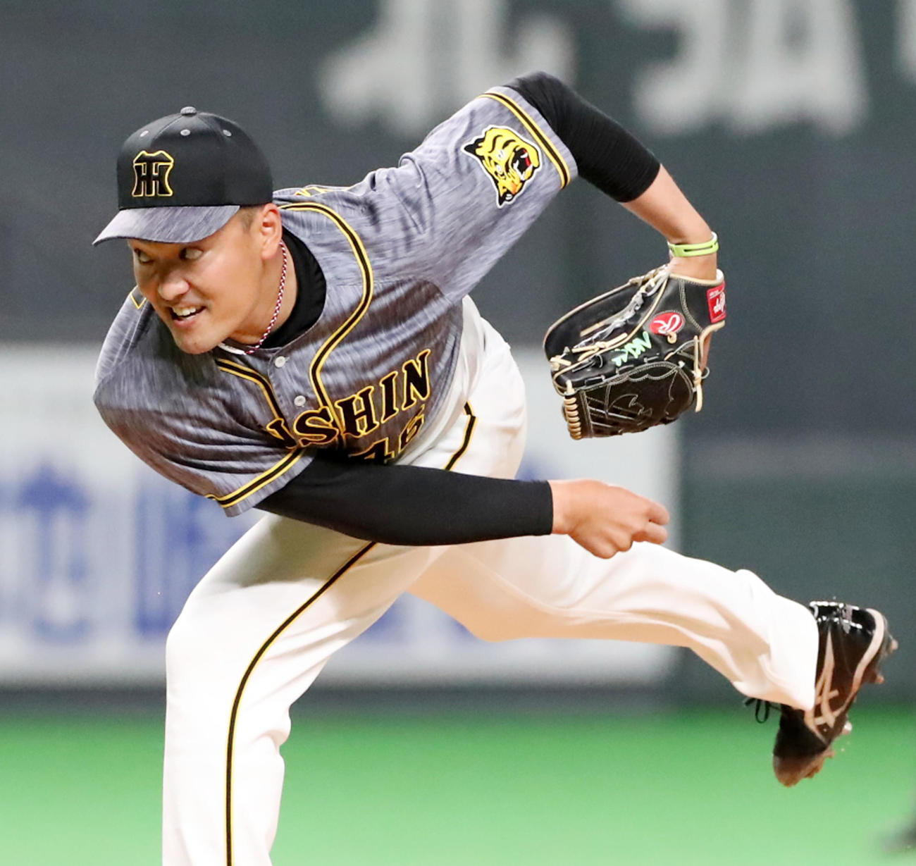 日本ハム対阪神　日本ハム戦に先発する秋山（撮影・加藤哉）
