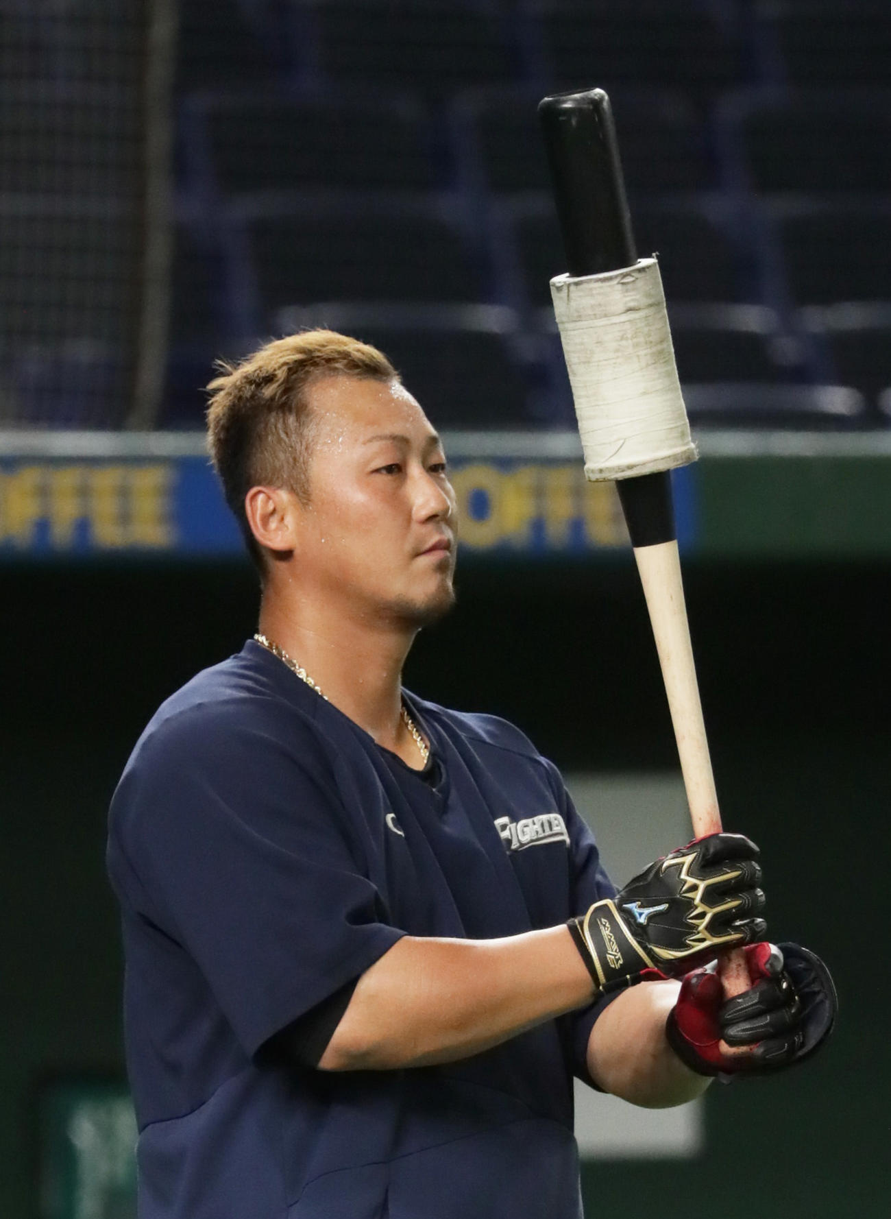 日本ハム中田翔（2021年6月4日撮影）
