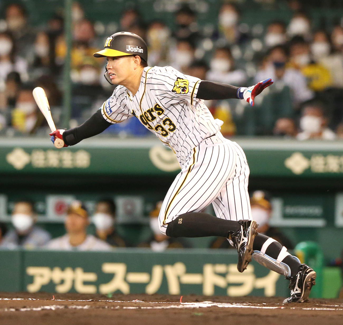 阪神糸原健斗（2021年4月23日撮影）