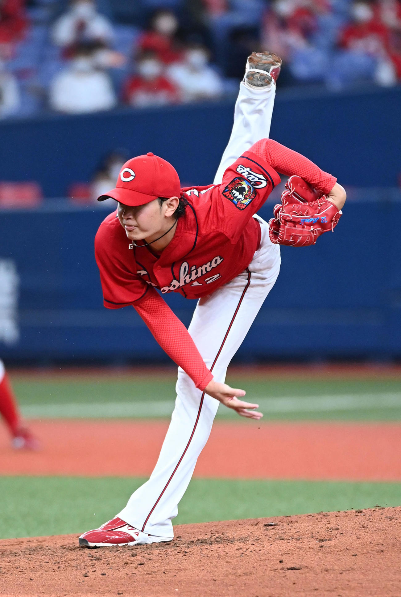 オリックス対広島　広島先発の大道（撮影・前岡正明）
