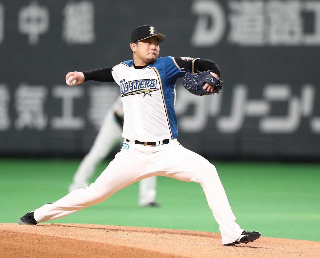 日本ハム対DeNA　日本ハム先発の池田（撮影・黒川智章）