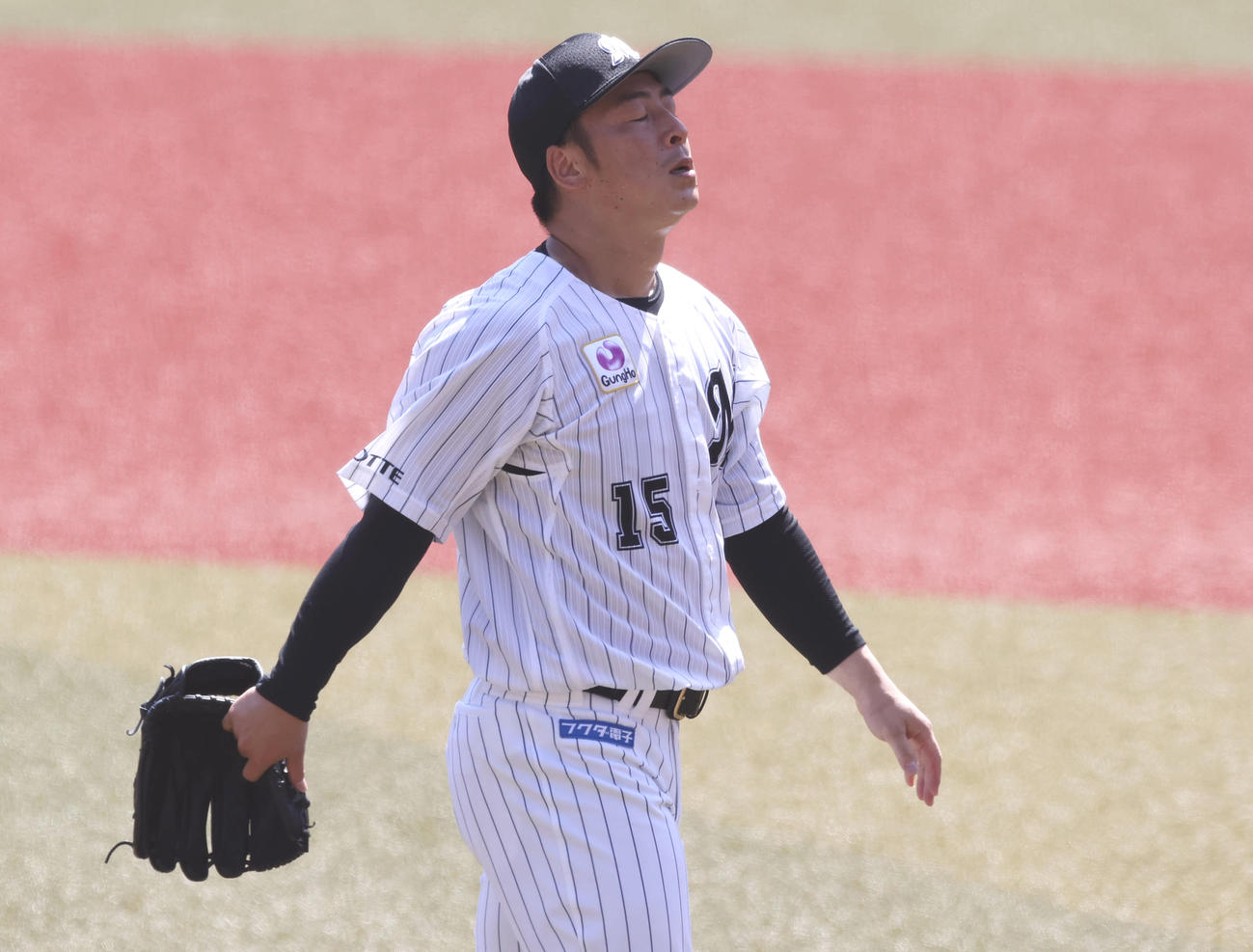 ロッテ美馬学（2021年6月12日撮影）
