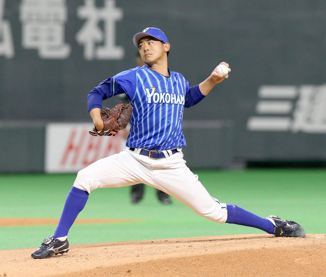 日本ハム対DeNA DeNA先発の今永（撮影・佐藤翔太）