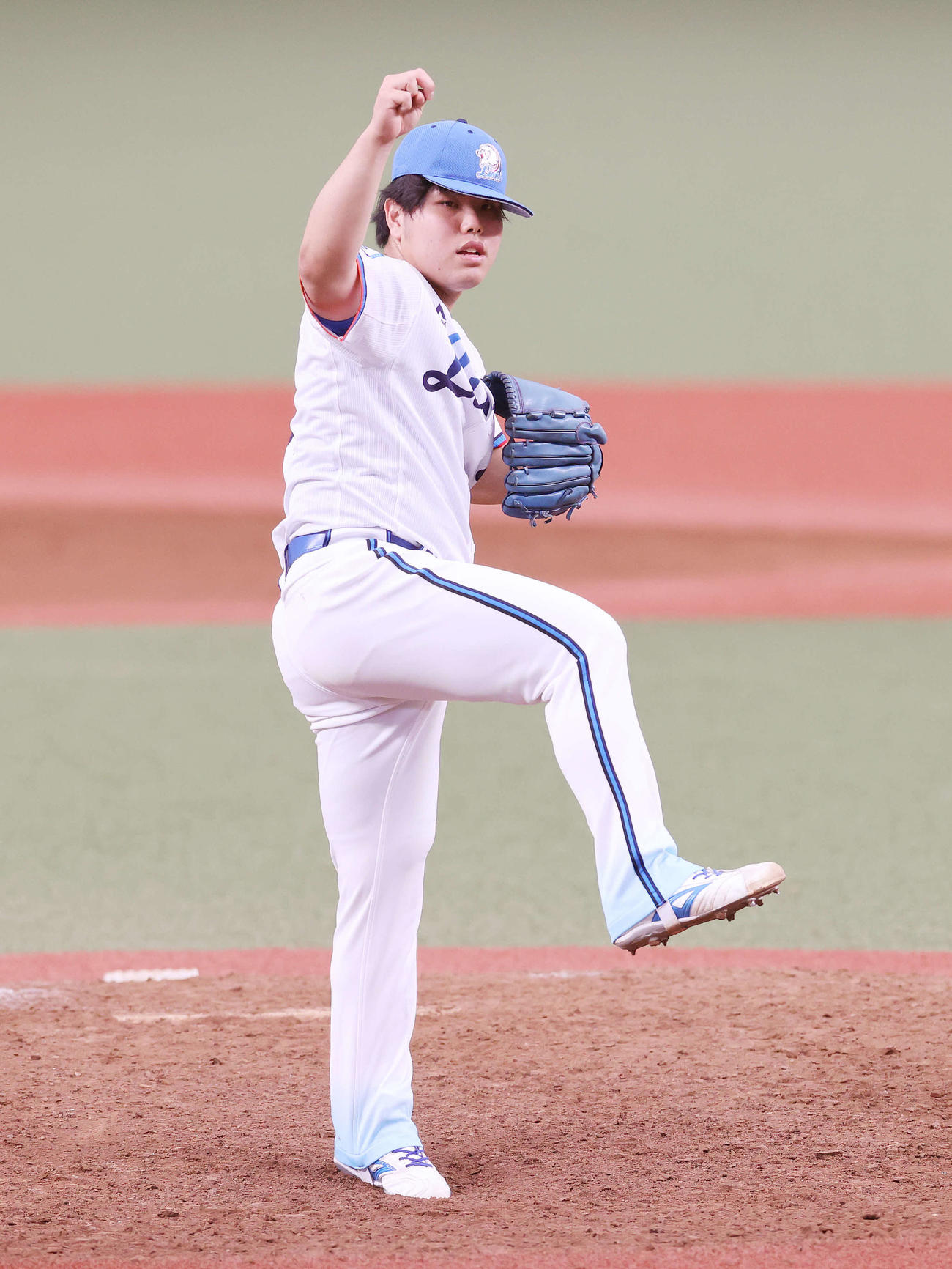 西武対中日　開幕から32試合連続無失点プロ野球記録を達成した西武平良（撮影・鈴木正人）