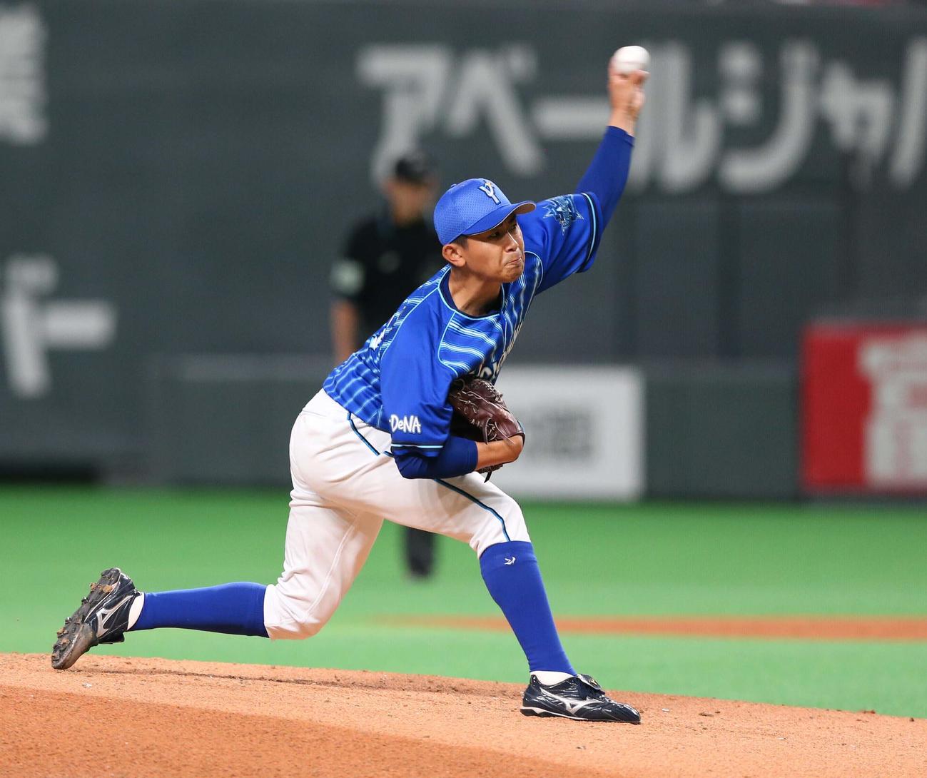 日本ハム対DeNA　力投するDeNA先発の今永（撮影・黒川智章）