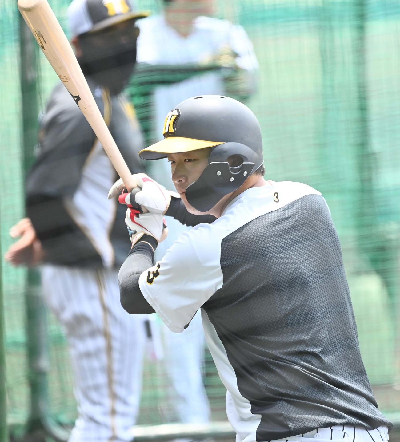 阪神大山悠輔（2021年6月6日撮影）
