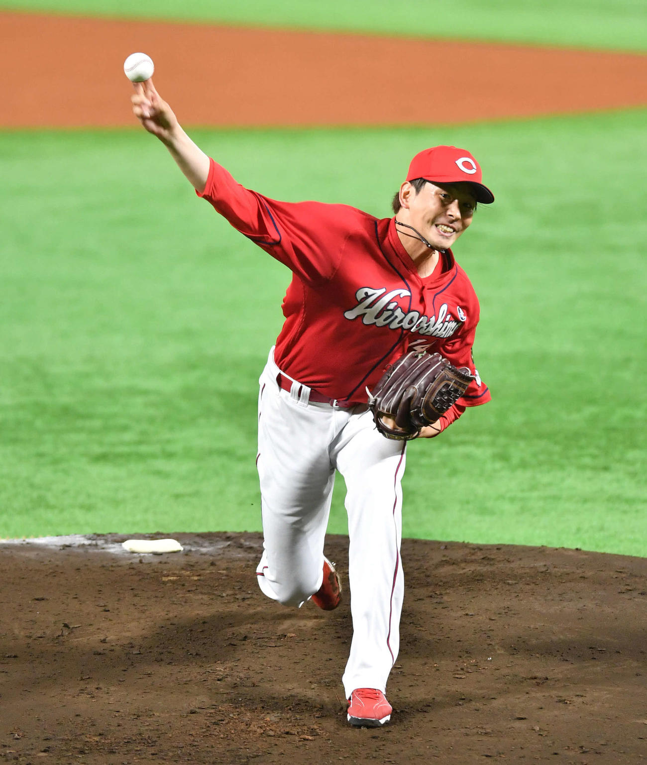 ソフトバンク戦に先発した広島大瀬良（21年6月8日撮影）