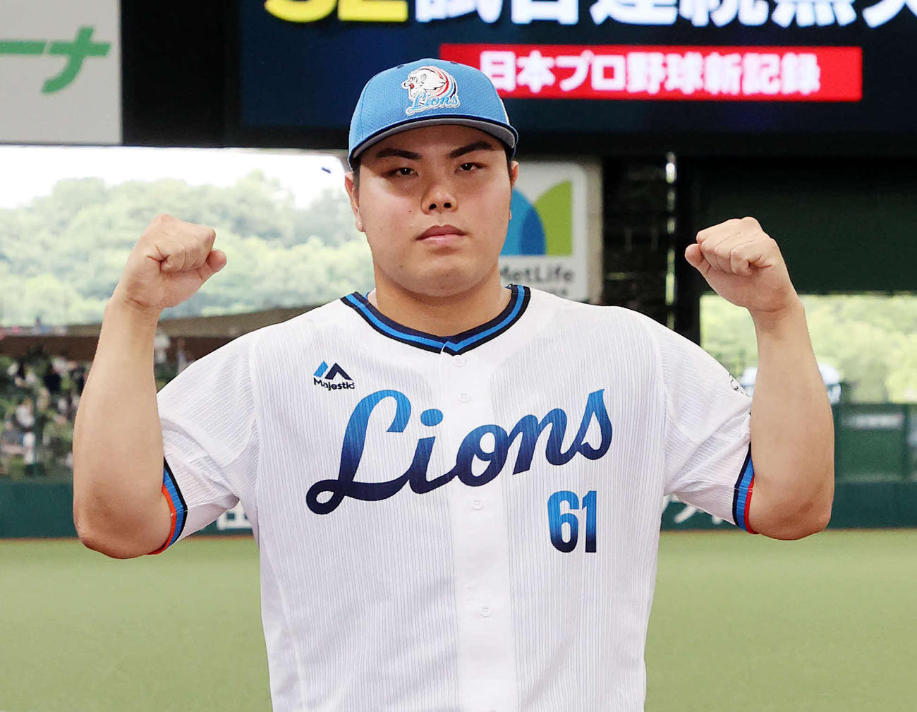 西武平良海馬（2021年6月13日撮影）