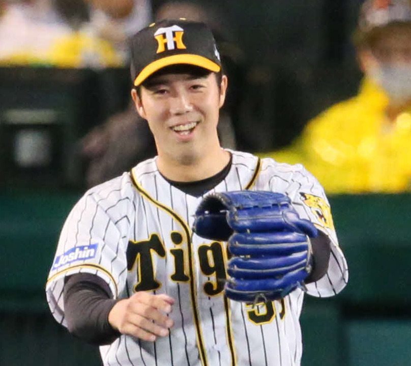 青柳晃洋（2021年6月4日撮影）