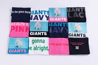18日正午から発売される巨人と「SHIPS（シップス）」とのコラボレーションTシャツ(球団提供)