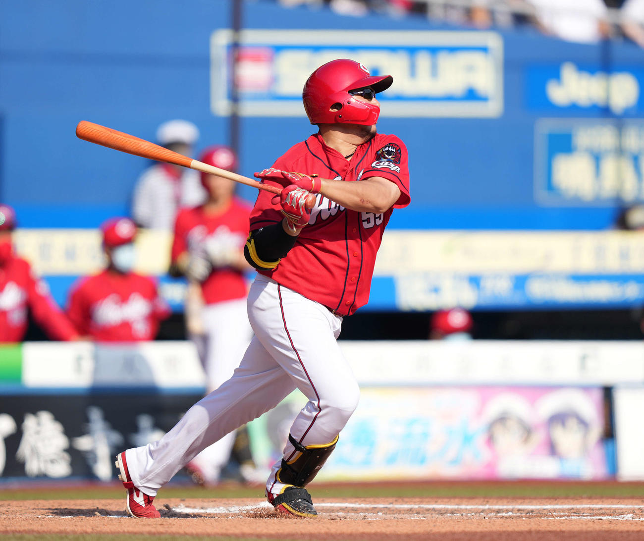 広島松山竜平（2021年5月30日撮影）