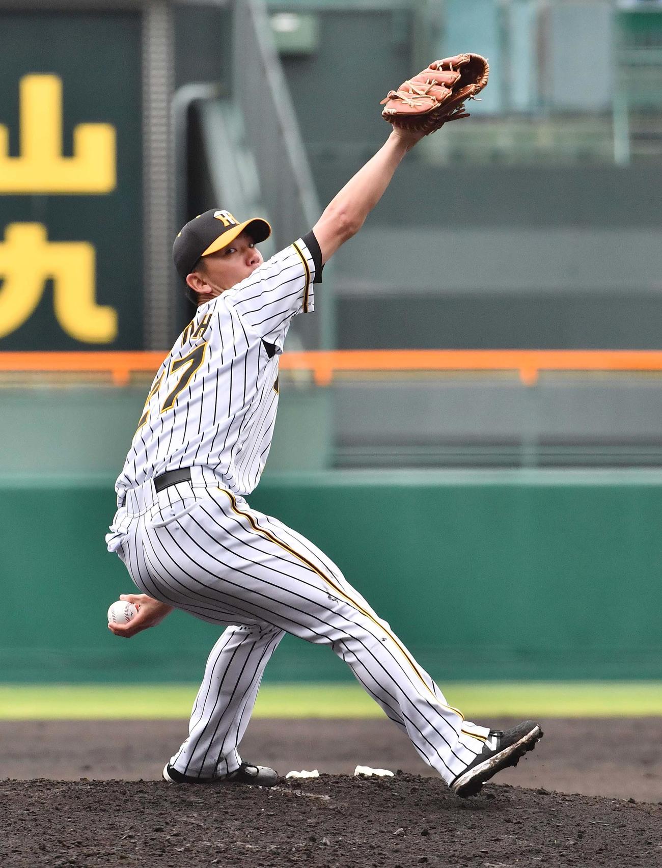 阪神対巨人　阪神先発の伊藤将（撮影・上田博志）