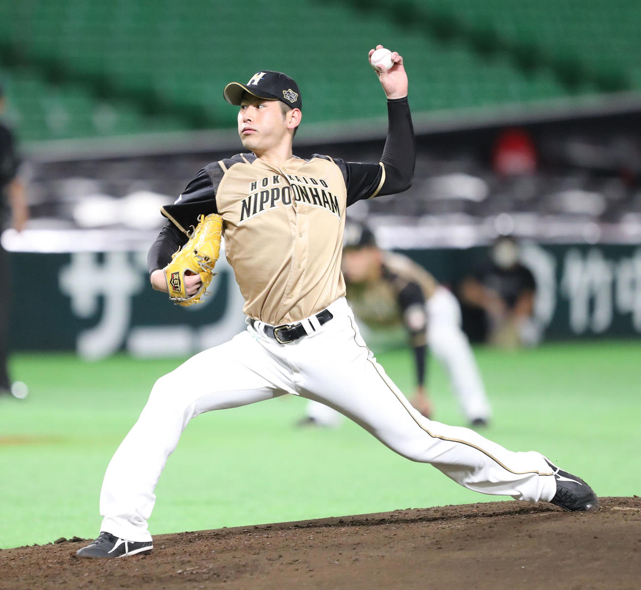 ソフトバンク対日本ハム　日本ハム先発・加藤貴之（撮影・梅根麻紀）