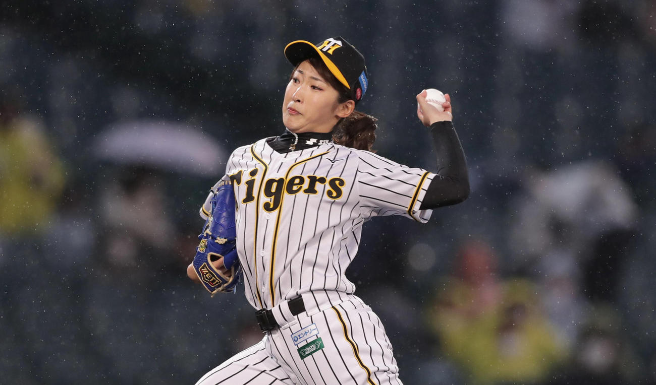 阪神タイガースWomenの植村美奈子（2021年4月6日撮影）