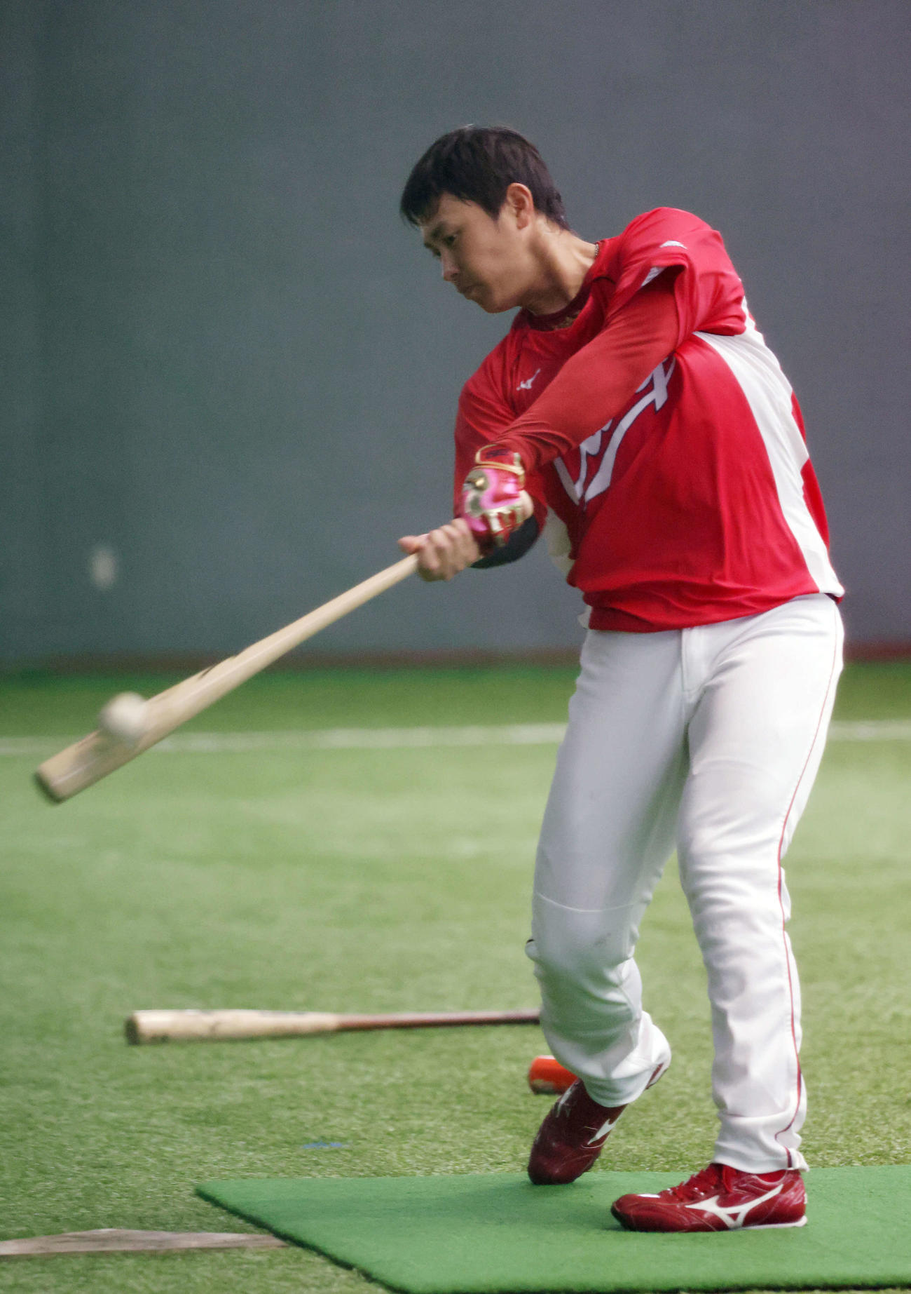 広島堂林翔太（2021年2月14日撮影）