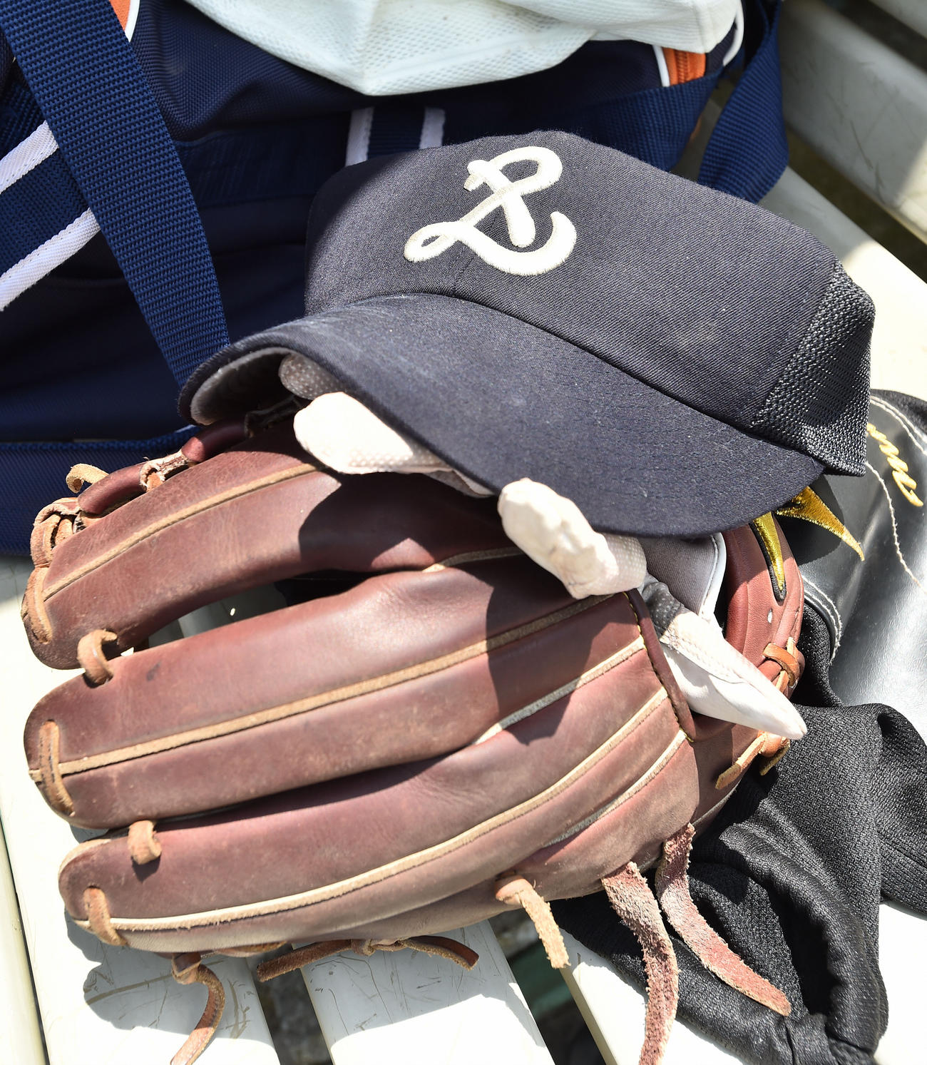 ＰＬ学園の帽子＝２０１６年７月撮影