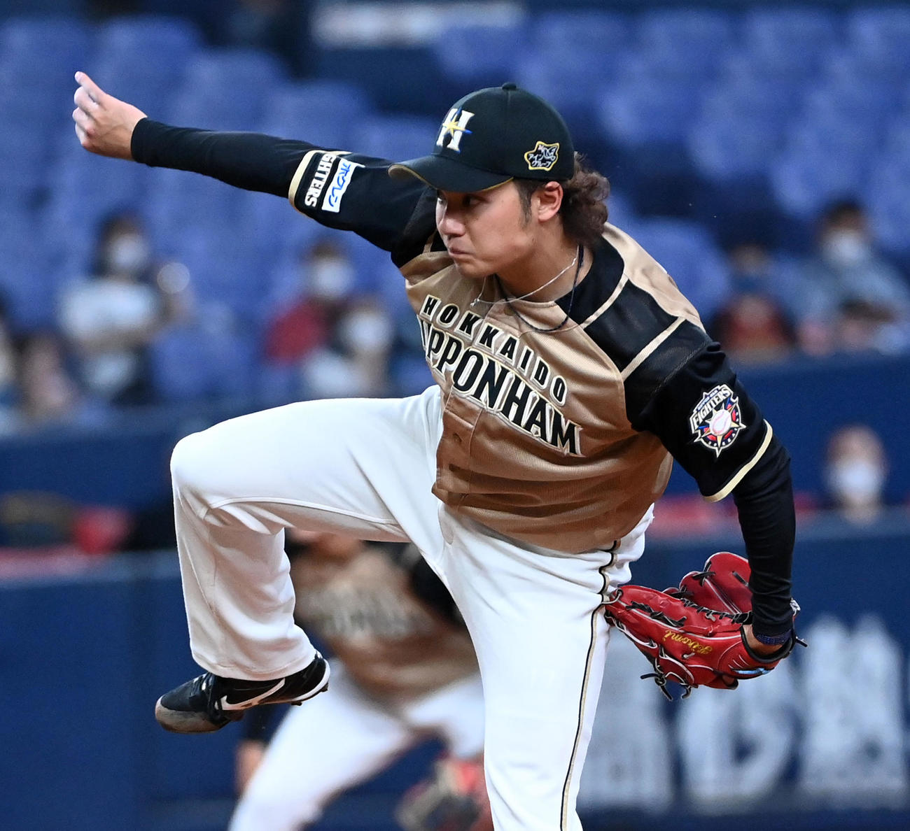 オリックス対日本ハム　日本ハム先発の伊藤（撮影・前岡正明）