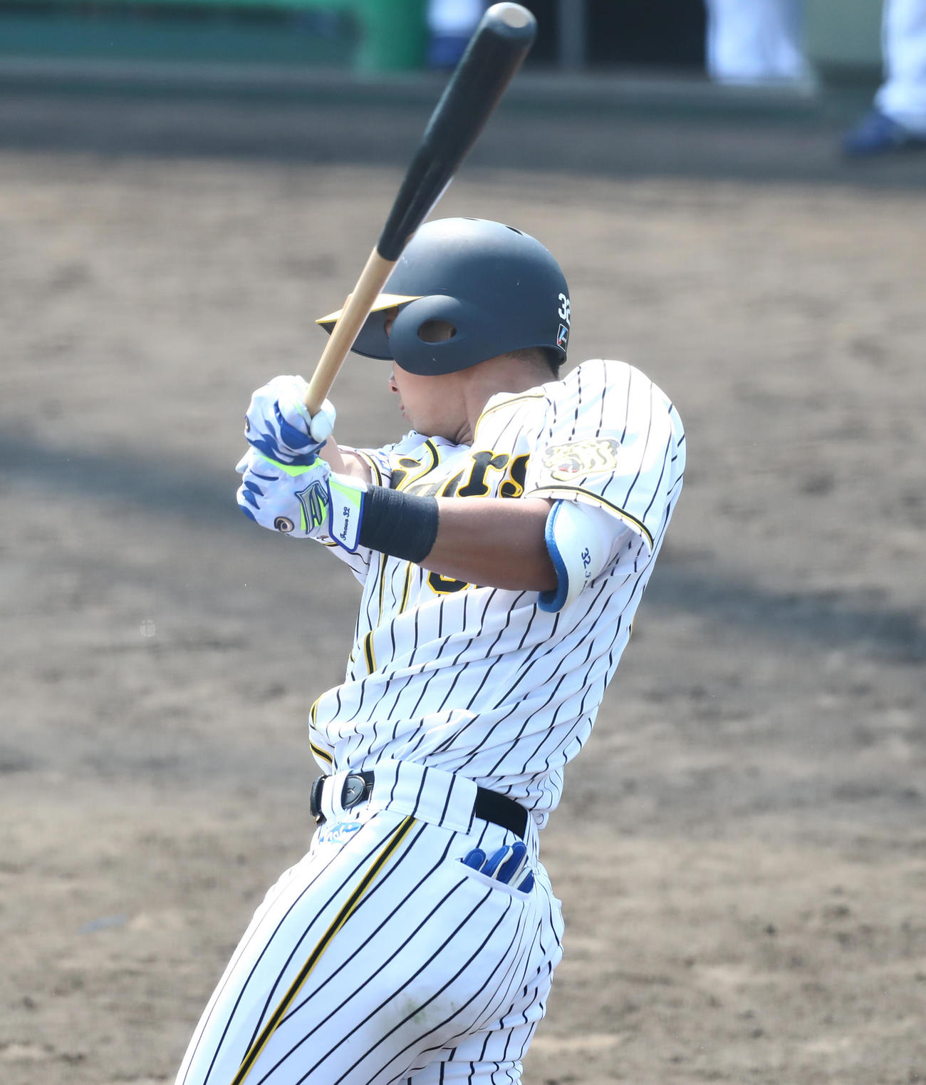 2軍中日戦で井上は右前適時打を放つ