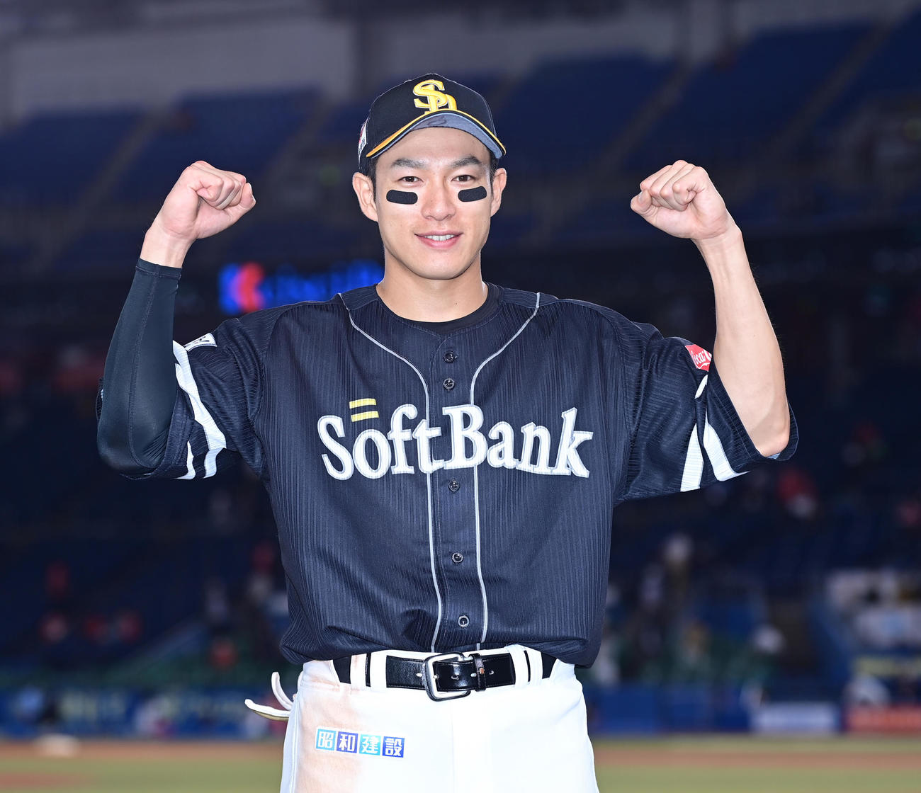 ソフトバンク柳田悠岐（2021年6月24日撮影）