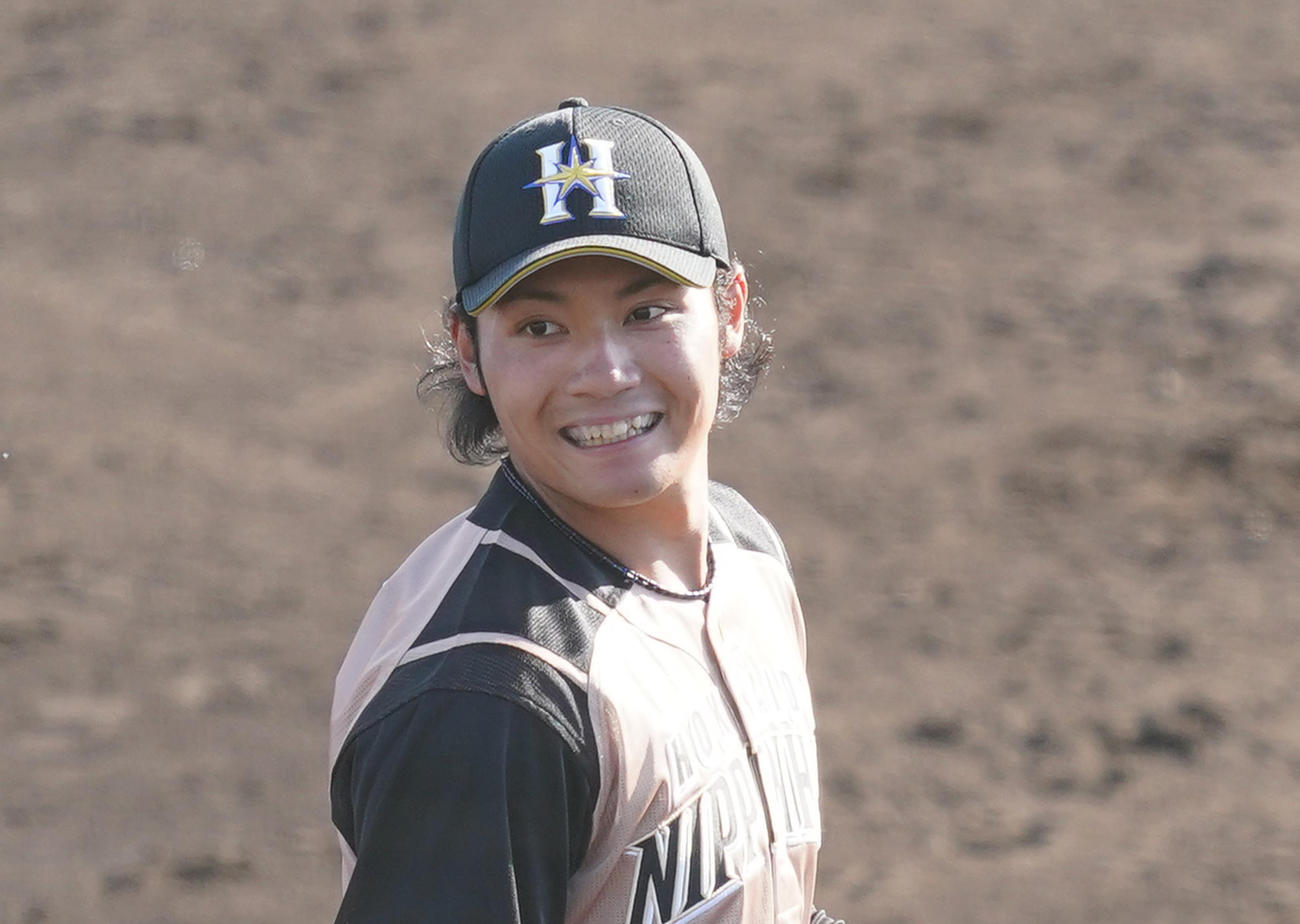 日本ハム伊藤大海（2021年2月20日撮影）