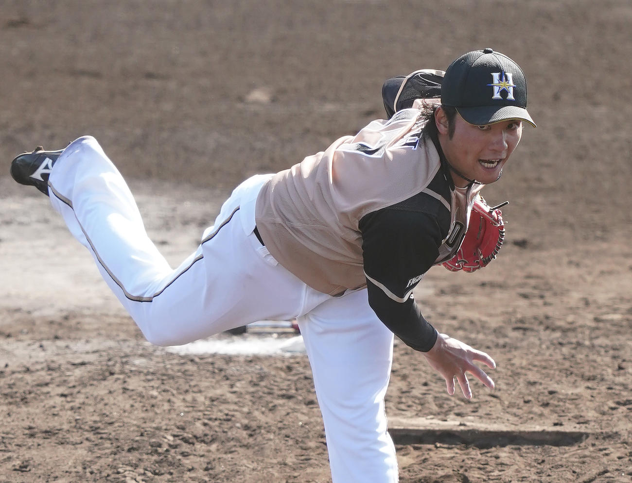 日本ハム伊藤大海（2021年2月20日撮影）