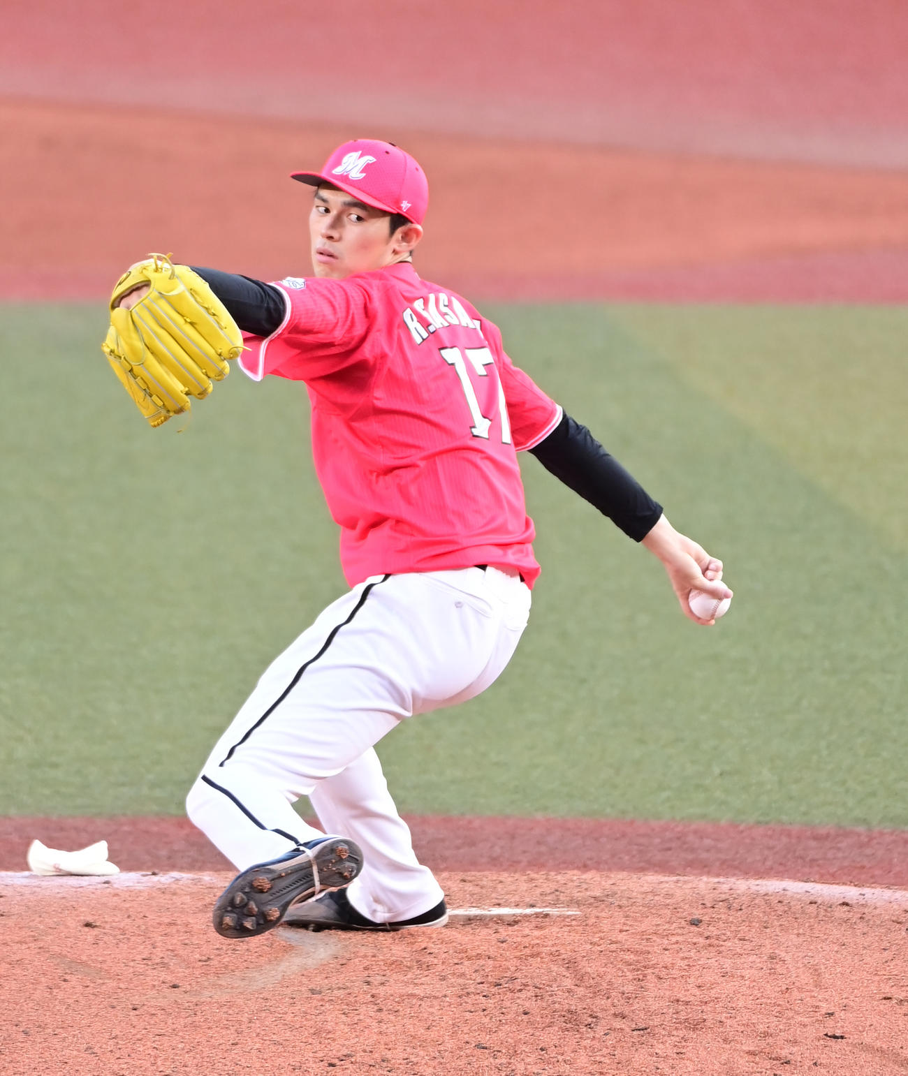 ロッテ佐々木朗希（2021年6月24日撮影）