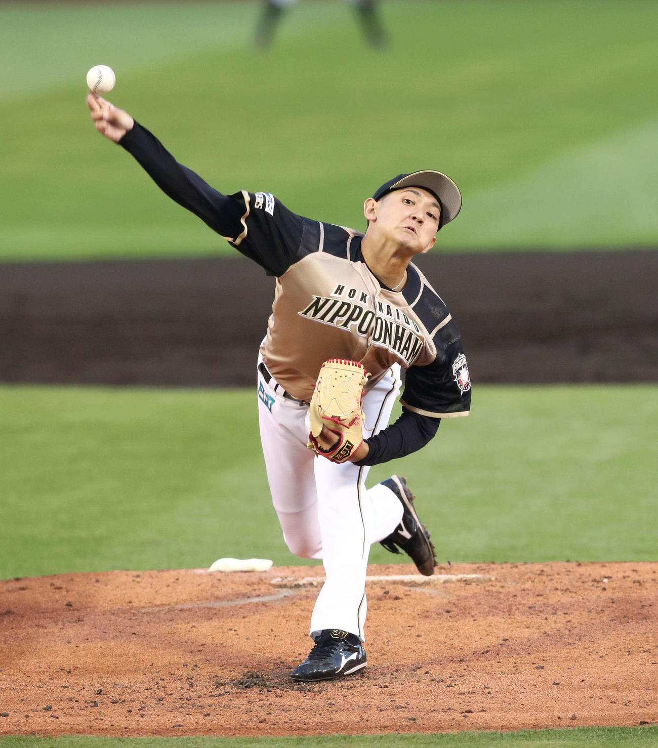 楽天対日本ハム　5回を無失点に抑える日本ハム先発の立野（撮影・黒川智章）