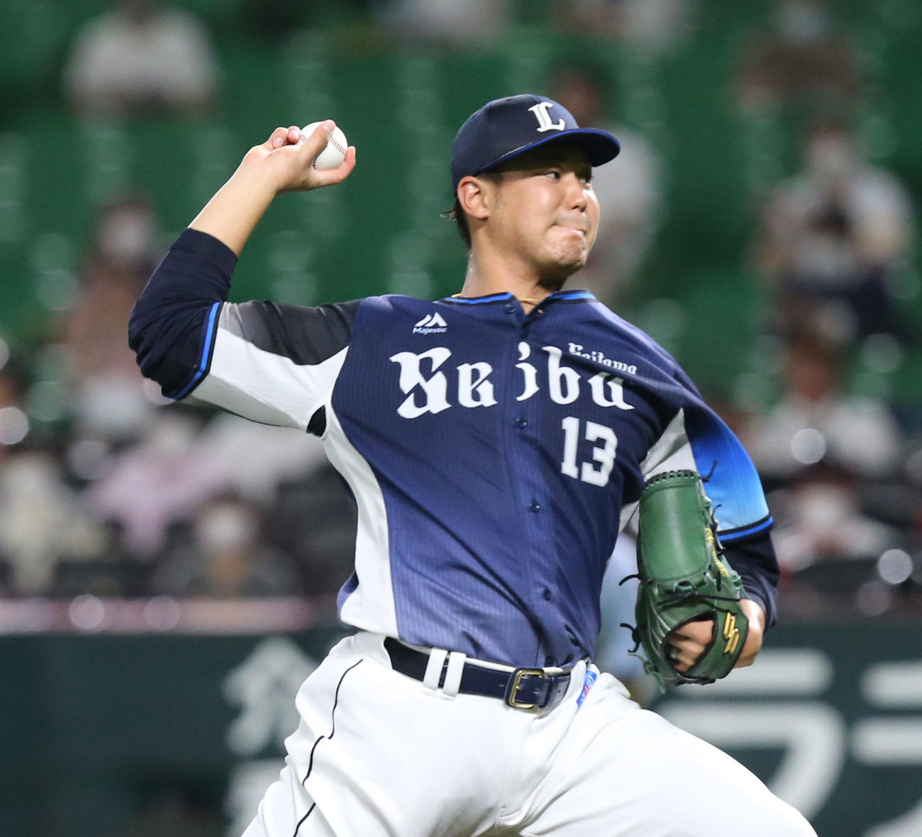 ソフトバンク対西武　西武先発高橋（撮影・屋方直哉）