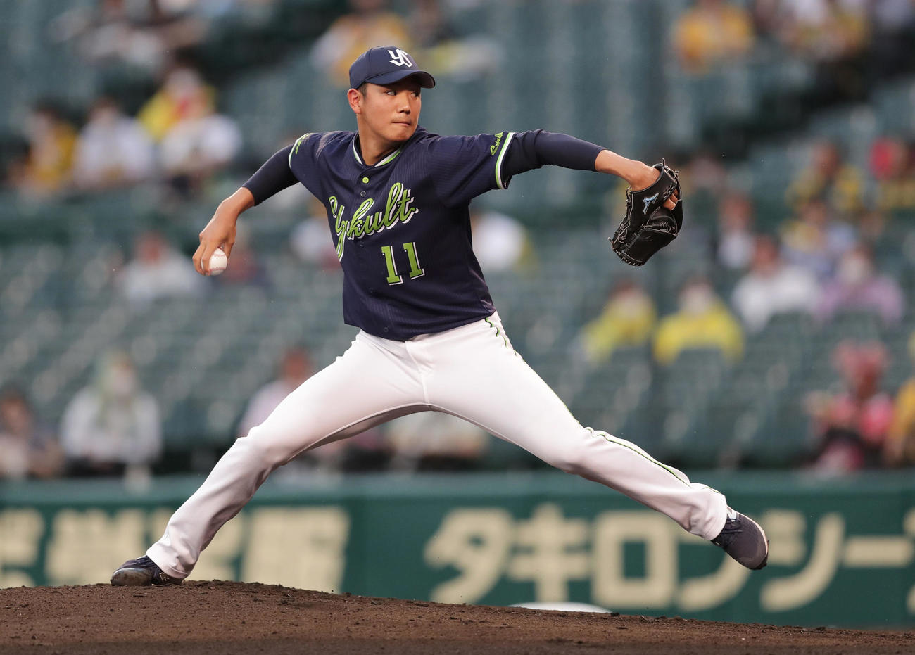 阪神対ヤクルト　ヤクルト先発の奥川（撮影・前田充）